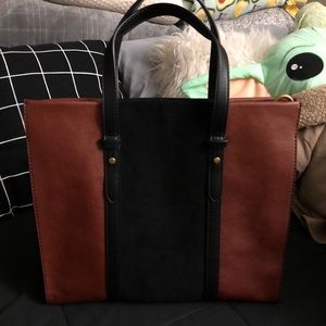 fossil kingston tote medium brown